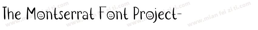 The Montserrat Font Project字体转换
